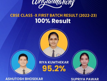 CBSE Class-X First Batch 100% Result 2022-23